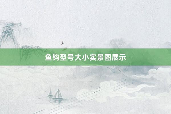 鱼钩型号大小实景图展示