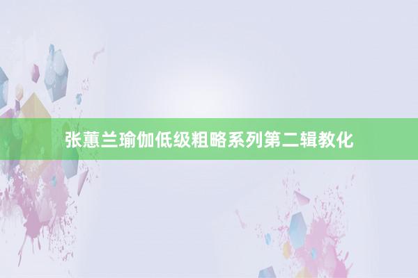 张蕙兰瑜伽低级粗略系列第二辑教化
